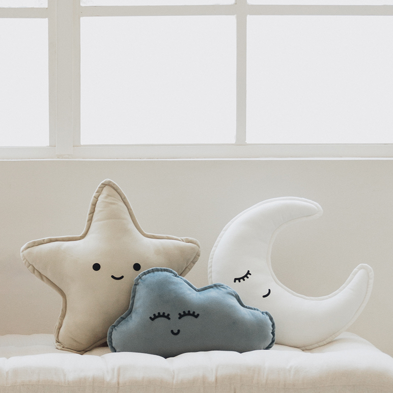 Set de cojines estrella, nube y luna - Piccolo Spazio