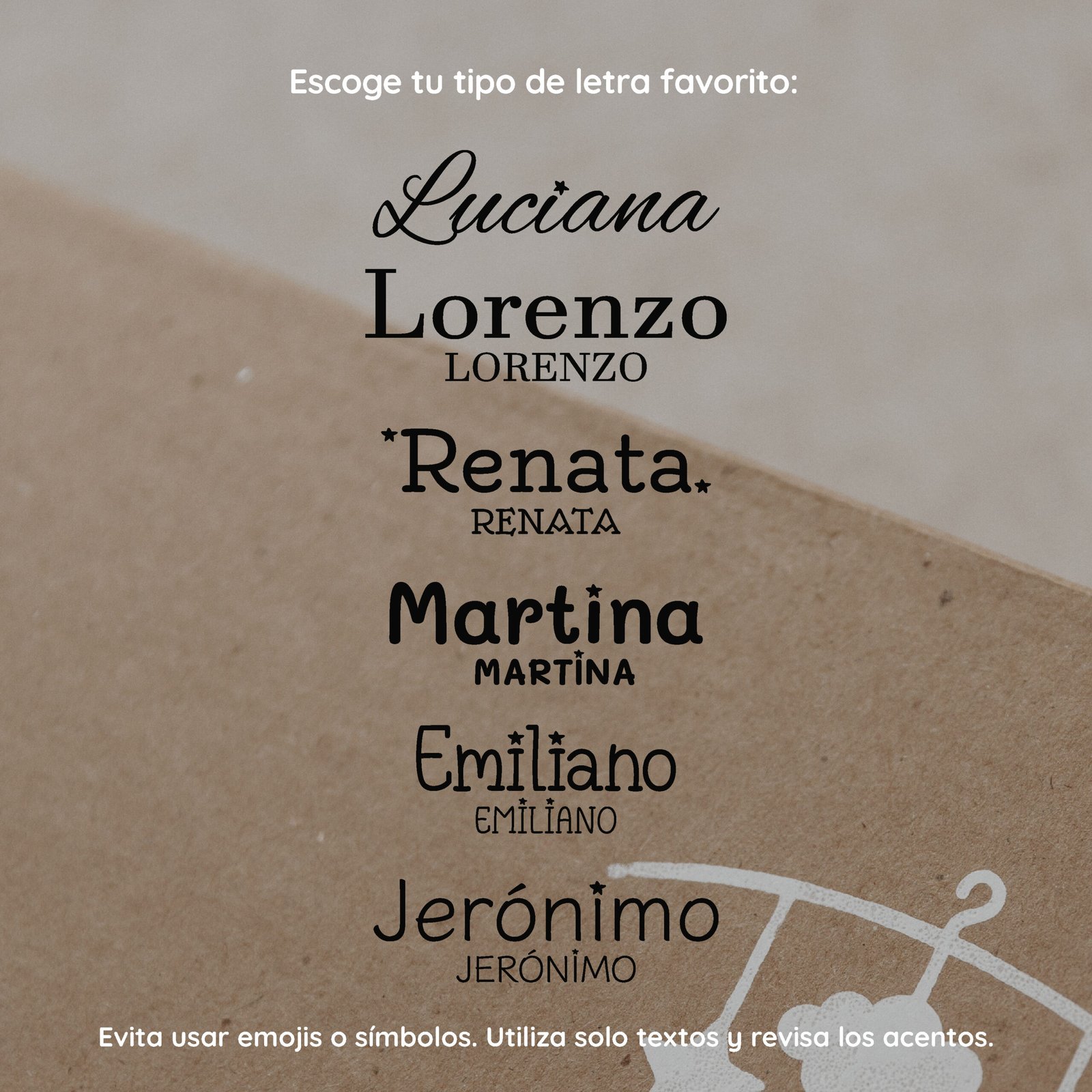 Tipos de letras Tipos de letras
